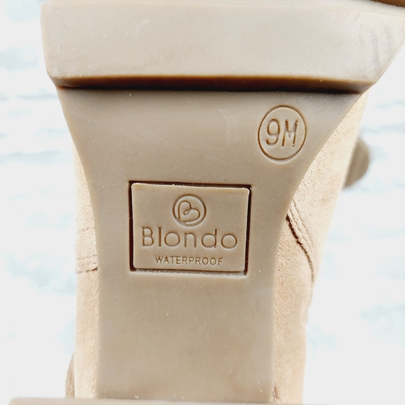 NEW Blondo Tamzin Waterproof Bootie in Tan Suede A250 - Picture 12 of 15